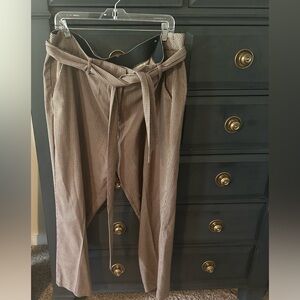 Lane Bryant The Allie Skimny Ankle Tan Houndstooth Pants Size 20